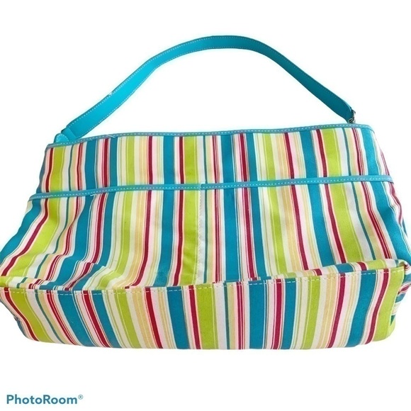 sonoma Cabana Stripe 3 Piece Canvas Bag Set NWOT - Picture 3 of 14